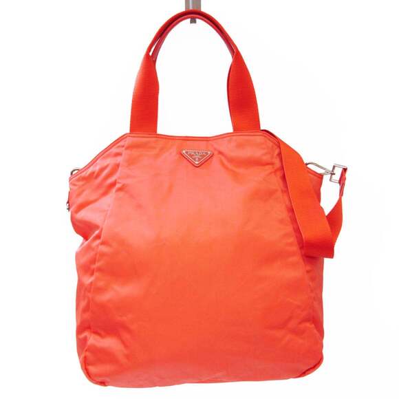 PRADA Handbags - Prada VELA BR3851 Women's Nylon Handbag,Shoulder Bag Pink Orange